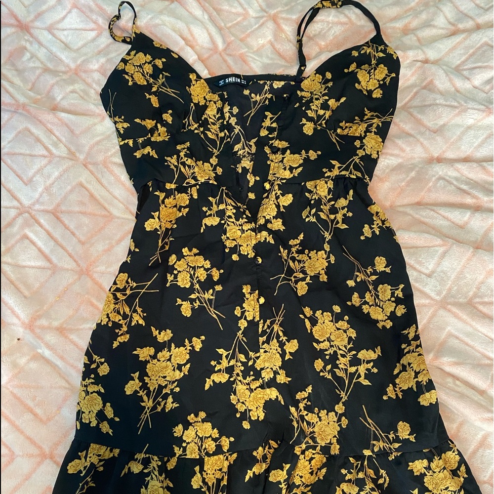 Floral Button Front Sundress